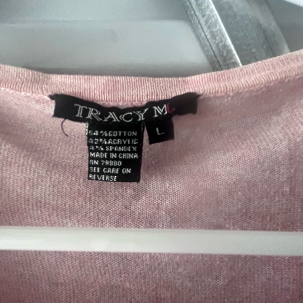 Tracy ML Pink cardigan size L